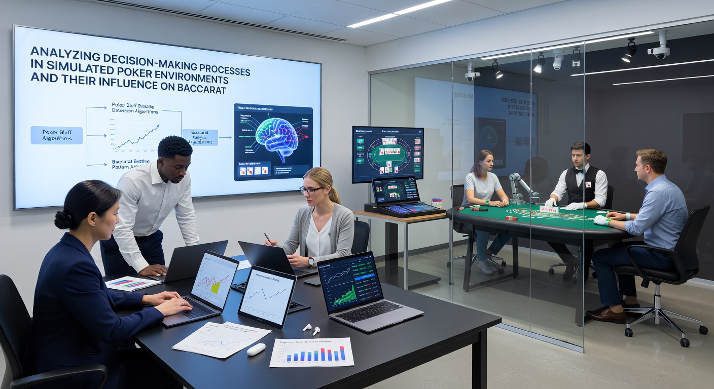 Baccarat-Wettmuster mit Datenvisualisierung aus Simulationen